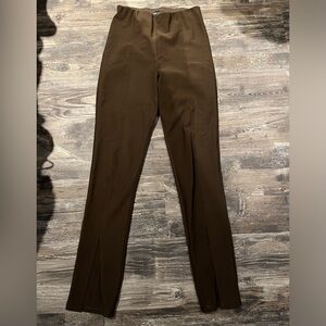 brown bodycon pants